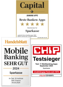3er Kombi Auszeichnung CHIP, Handelsblatt, Capital
